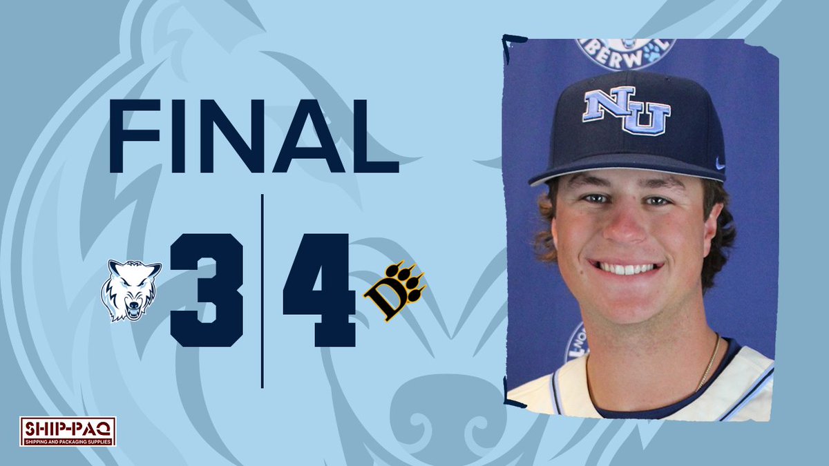Baseball opens their weekend series against ODU with a 4-3 loss. The Panthers scored three in the first and then had a solo homer in the final inning to earn the win. Caden Duryea had a two-run homer for NU in the loss:
gonorthwood.com/sports/bsb/202…