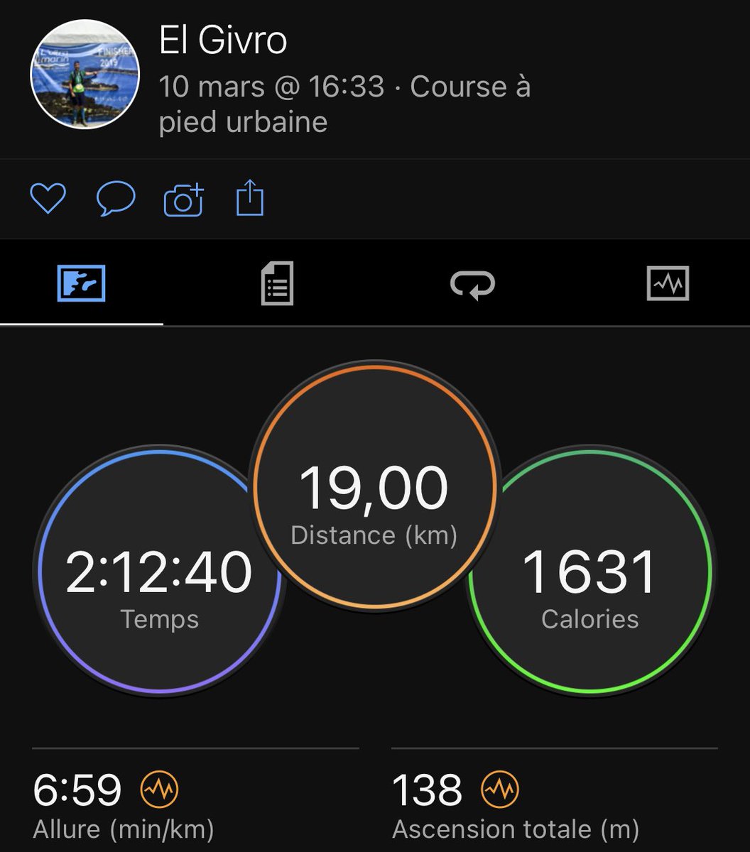 Plan d’entraînement <a href="/RunMotionCoach/">RunMotion Coach</a> pour le <a href="/parismarathon/">Schneider Electric Marathon de Paris</a> (sortie numéro 28 en mode #Endurance) : 19 kilomètres en 2:12:40 (6:59 min/km).