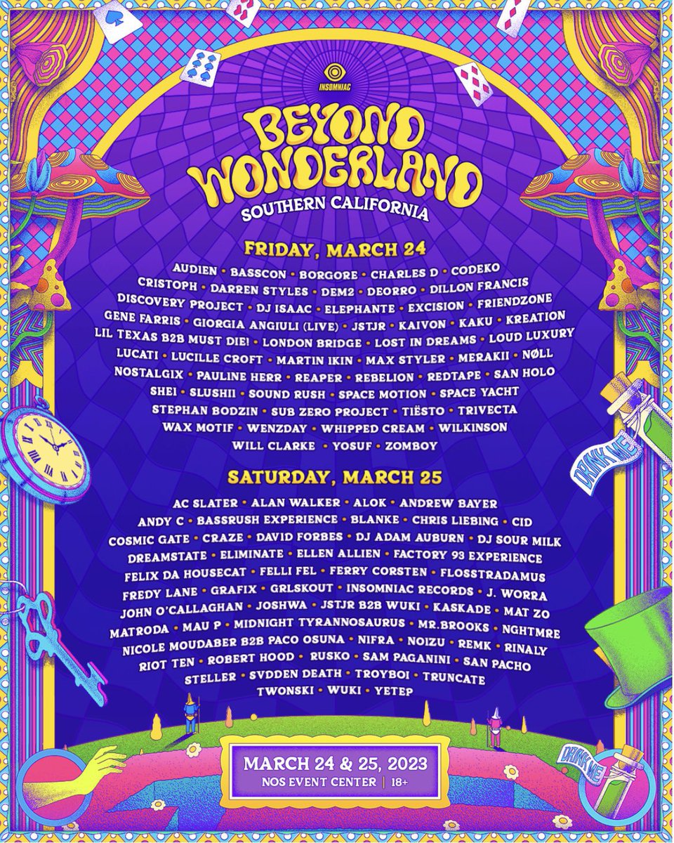 ✦ Beyond Wonderland Giveaway ✦

We are giving away 1 FREE GA Ticket💃  

To win you must:

- RT &amp; Like

- Tag 1 friend!

- Follow <a href="/AllTimeEDM/">AllTime EDM</a> &amp; <a href="/Deevincent97/">Dee</a>

Winner announced in THREE DAYS!