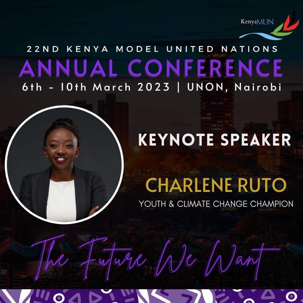 Life is interesting. 10 Years ago in March 2013 when I attended the 12th Session of the Kenya Model United Nations Forum as a University student, never did I think that exactly 10 years later, I would attend @KenyaMUN2023's 22nd Annual Conference as a Keynote Speaker.