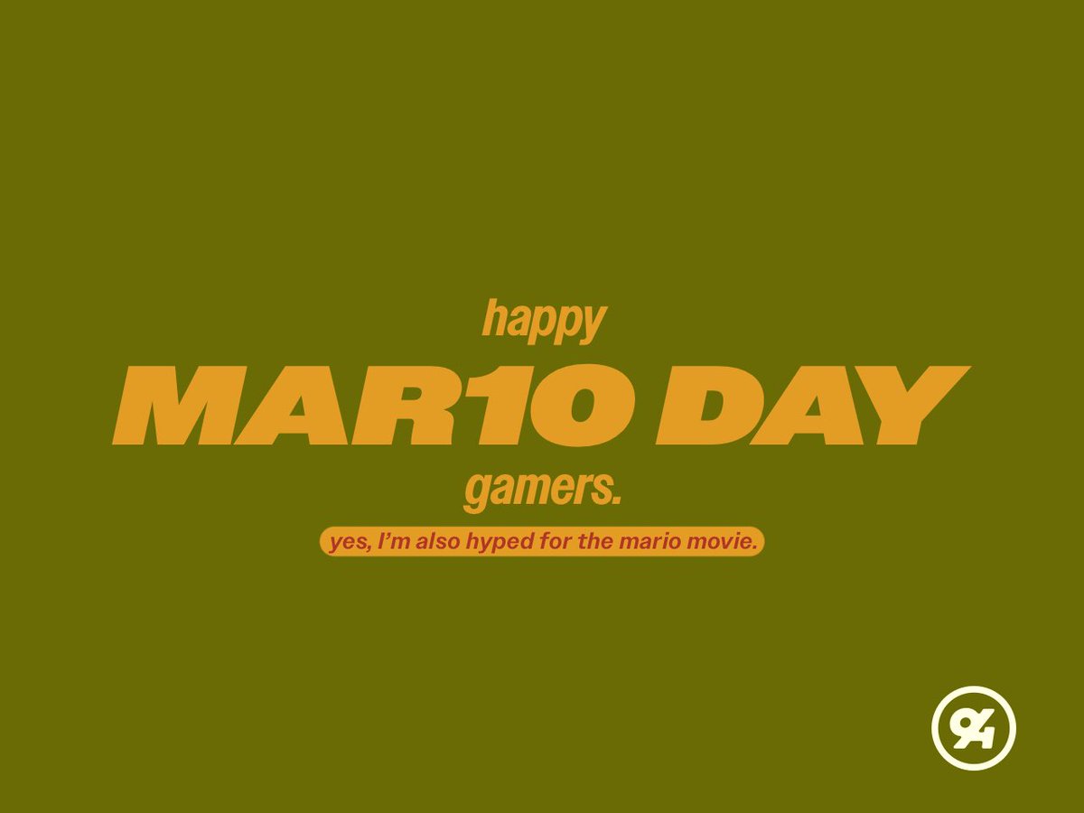 RMaster94's tweet photo. I didn’t have much planned for the occasion, but… oh well.
Still excited for the movie nonetheless, Happy Mar10 Day!
#Mar10Day #SuperMarioMovie #RM94 https://t.co/zRM7AXAqTo