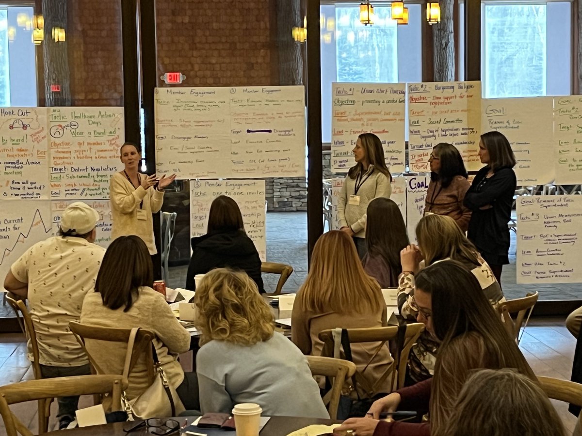 ⁦<a href="/nysut/">NYSUT</a>⁩ Incredible participation at NYSUT CNY local presidents conference - goal setting and planning!