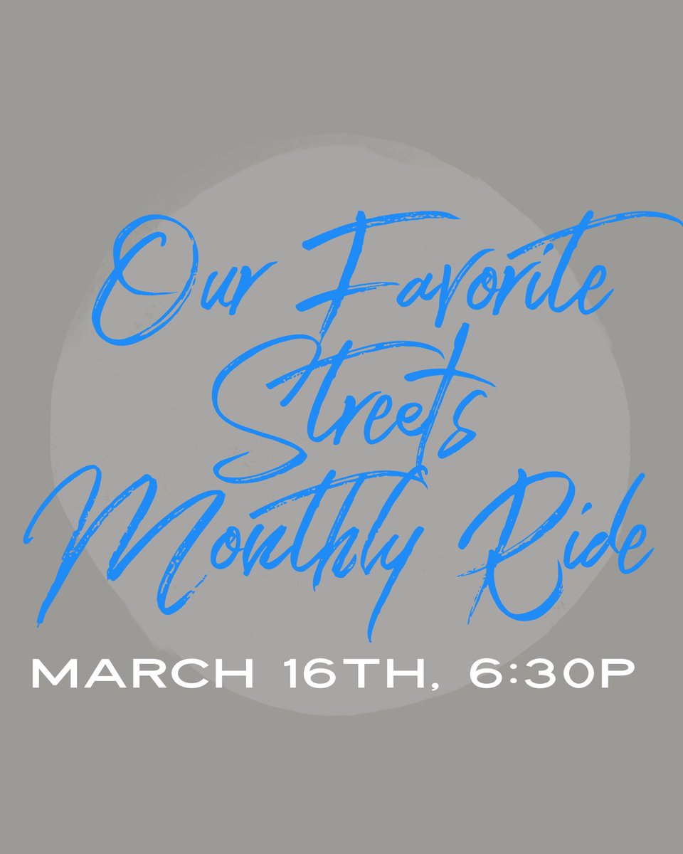 We’re rolling from Biggerstaff Brewing. Come ride w/ us on Thursday, and get a little wind in your hair. Stick around after and enjoy one of their tasty 🍺 selections!