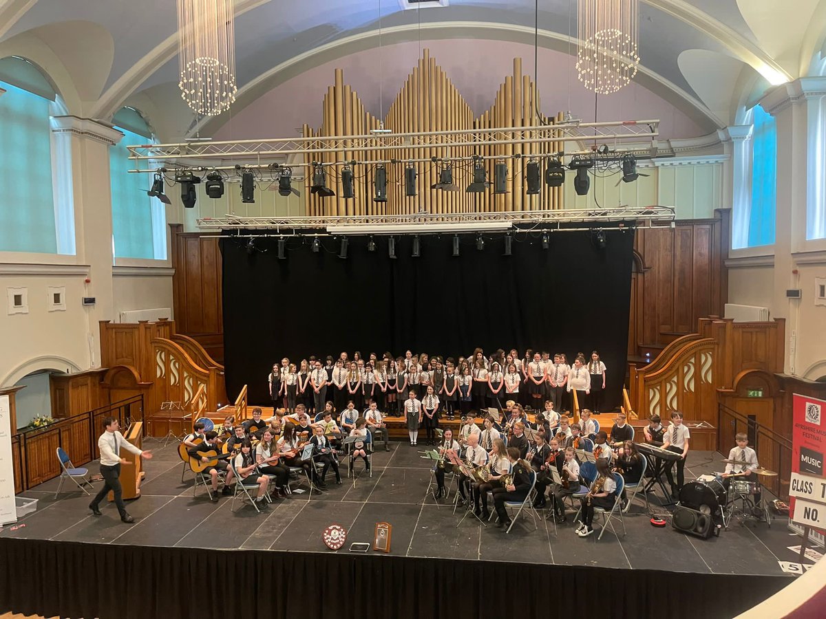 Mr McDowall (@mrmcdowall) on Twitter photo Our Music Making Group performing βMissing Pieceβ at Ayr Town Hall for the Ayrshire Music Festival.
π€ 2 choirs
π» Violins & Violas
πΊ Trombones, Trumpets & French Horns
πΈ Guitars, Ukuleles & Bass
πΉ Keyboard and tuned percussion
π₯ Drums
They performed incredibly ππΆβ€οΈπ Our Music Making Group performing βMissing Pieceβ at Ayr Town Hall for the Ayrshire Music Festival.
π€ 2 choirs
π» Violins & Violas
πΊ Trombones, Trumpets & French Horns
πΈ Guitars, Ukuleles & Bass
πΉ Keyboard and tuned percussion
π₯ Drums
They performed incredibly ππΆβ€οΈπ