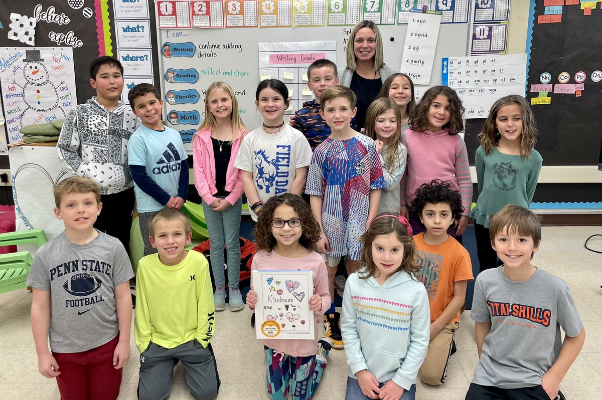 CBGaymanES's tweet photo. Every 2nd grade class published their thoughts about kindness.   Each child. One page.  One special way of saying “I care…” 💙 #GoGaymanMustangs https://t.co/5yXZLEvVqh
