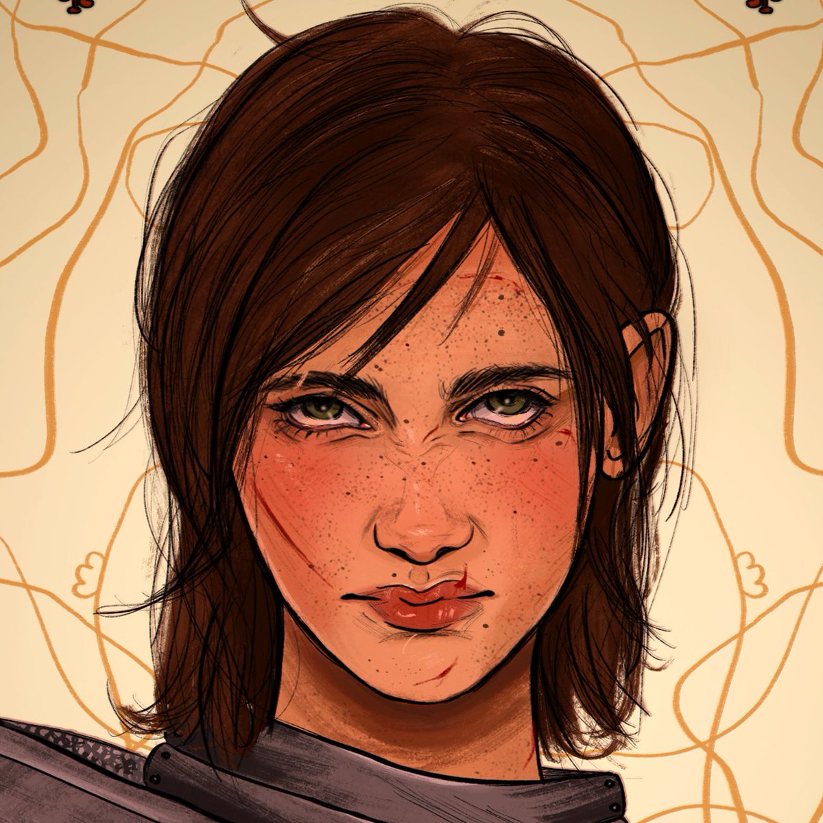 paigeaIIison's tweet photo. ellie but if tlou took place in medieval times and she was a knight 🗡 #tlou #TheLastOfUs #EllieWilliams https://t.co/QcCenJiptz