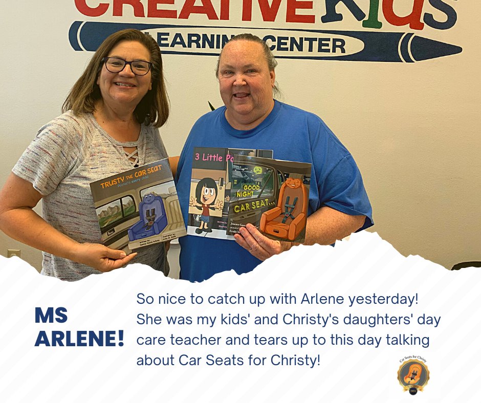 Shoutout to Ms Arlene  for buying a set of car seat books and for telling everyone Creative Kids Learning Center about them 🥰 Send us a DM or visit booksbyjo.com to get your copies today! #keepingkidssafe #onebookatatime