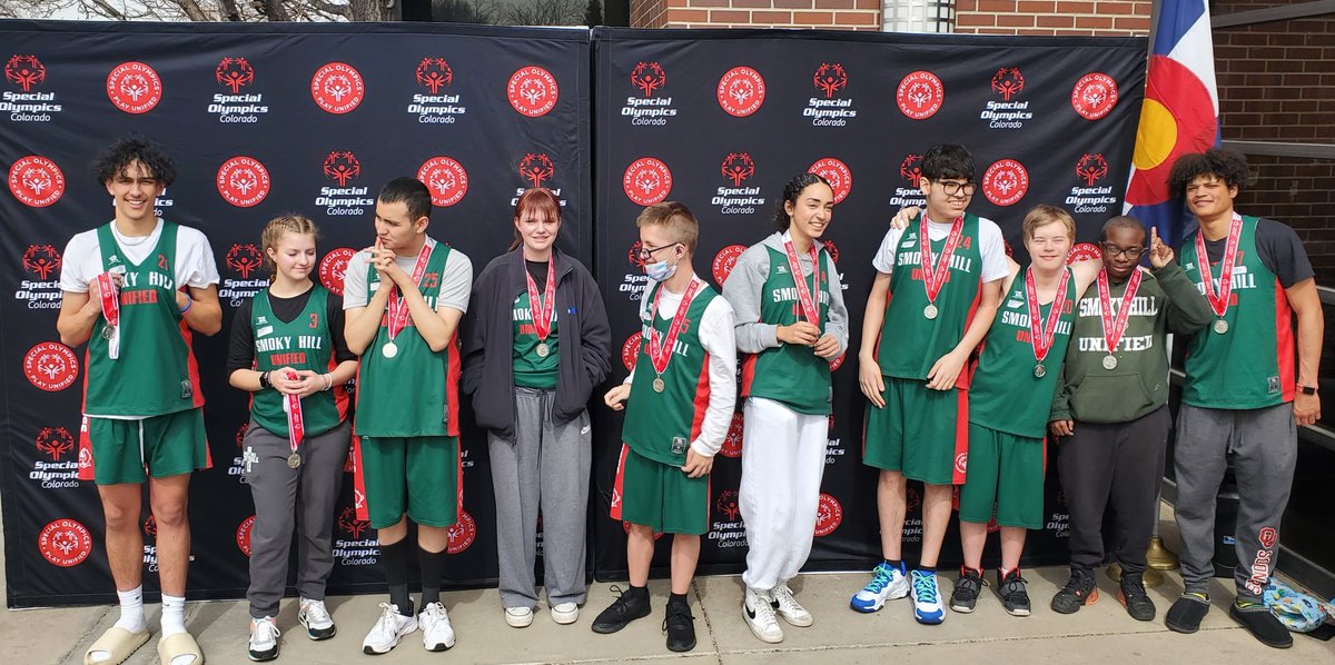 State Champs (gold medal) and State runner up (silver medal)! Thank you @SpecOlympicsCO for this opportunity! @SmokySports @CCSDATHACT1 @aurorasports #PlayUnified #LiveUnified
