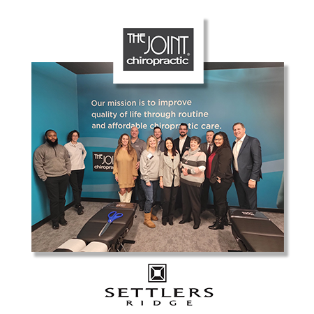 settlersridgePA's tweet photo. TheJointChiropractic held their ribbon cutting today at @SettlersRidge! We are thrilled to have them here! Be sure to drop in and say hello! https://t.co/D2A9fnC2uY