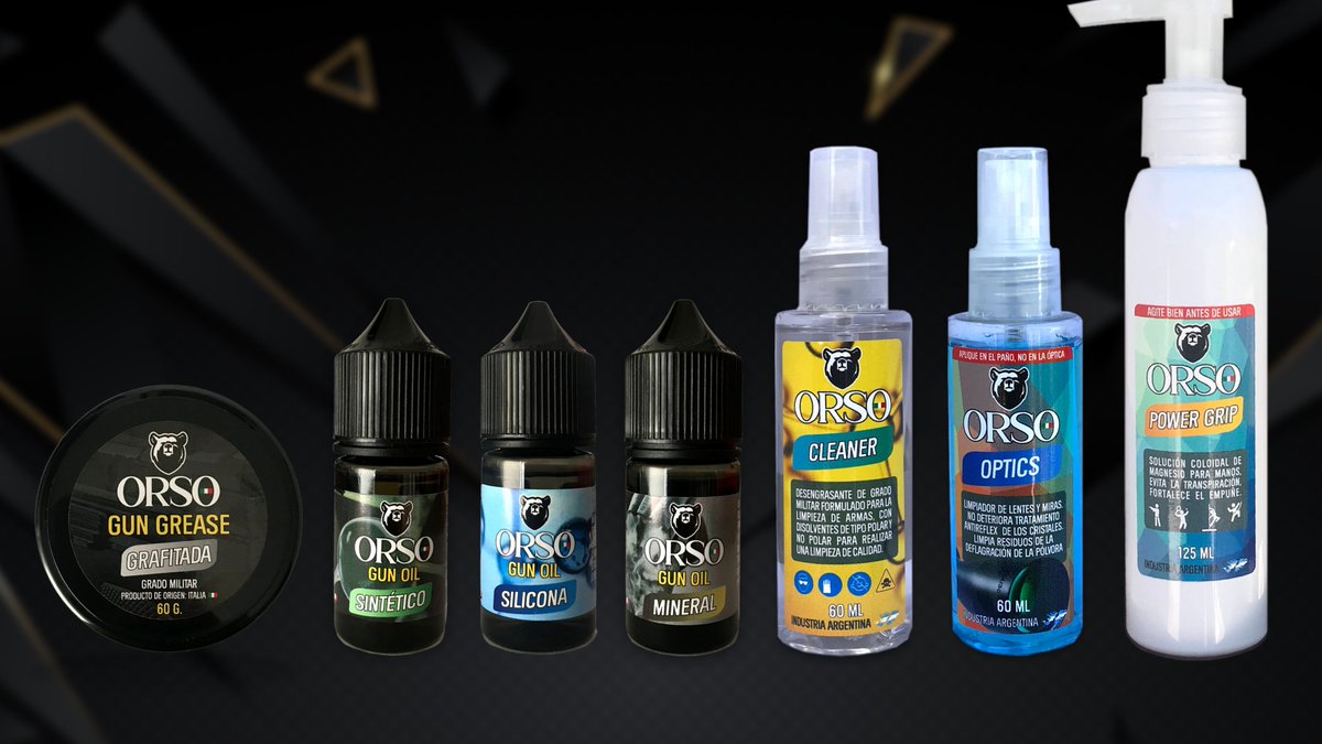 ORSO_oil's tweet photo. Nos dedicamos a la fabricación de lubricantes y productos de limpieza para #armas de fuego. Nos enfocamos en ofrecer #productos de alta calidad que ayuden a mantener el buen funcionamiento y prolonguen la vida útil... abrimos hilo 🧵 https://t.co/W6ILRtCbDN