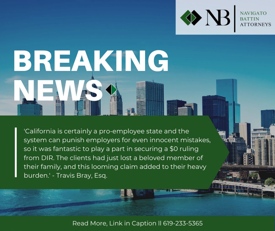 NavBat_'s tweet image. BREAKING NEWS: NavBat Successfully Defends Clients Against Labor Claims - mailchi.mp/85b8625d735c/s…