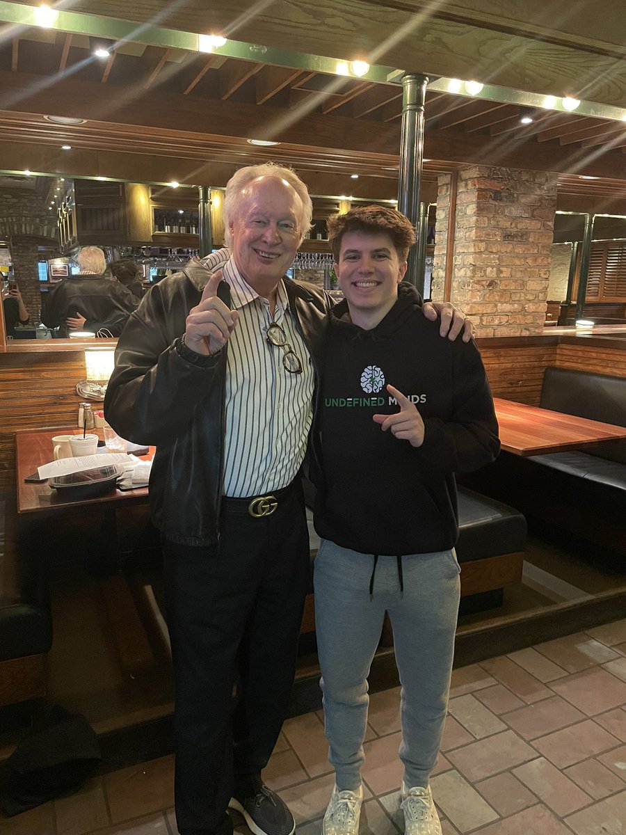 Two passionate Mental Health Advocates, Heisman Trophy Winner Steve Owens &amp; Undefined Minds Founder Carson Lambakis getting together for lunch to talk about life, friendship, and the importance of being open about your struggles. 
Your Mental Health Matters! 💚