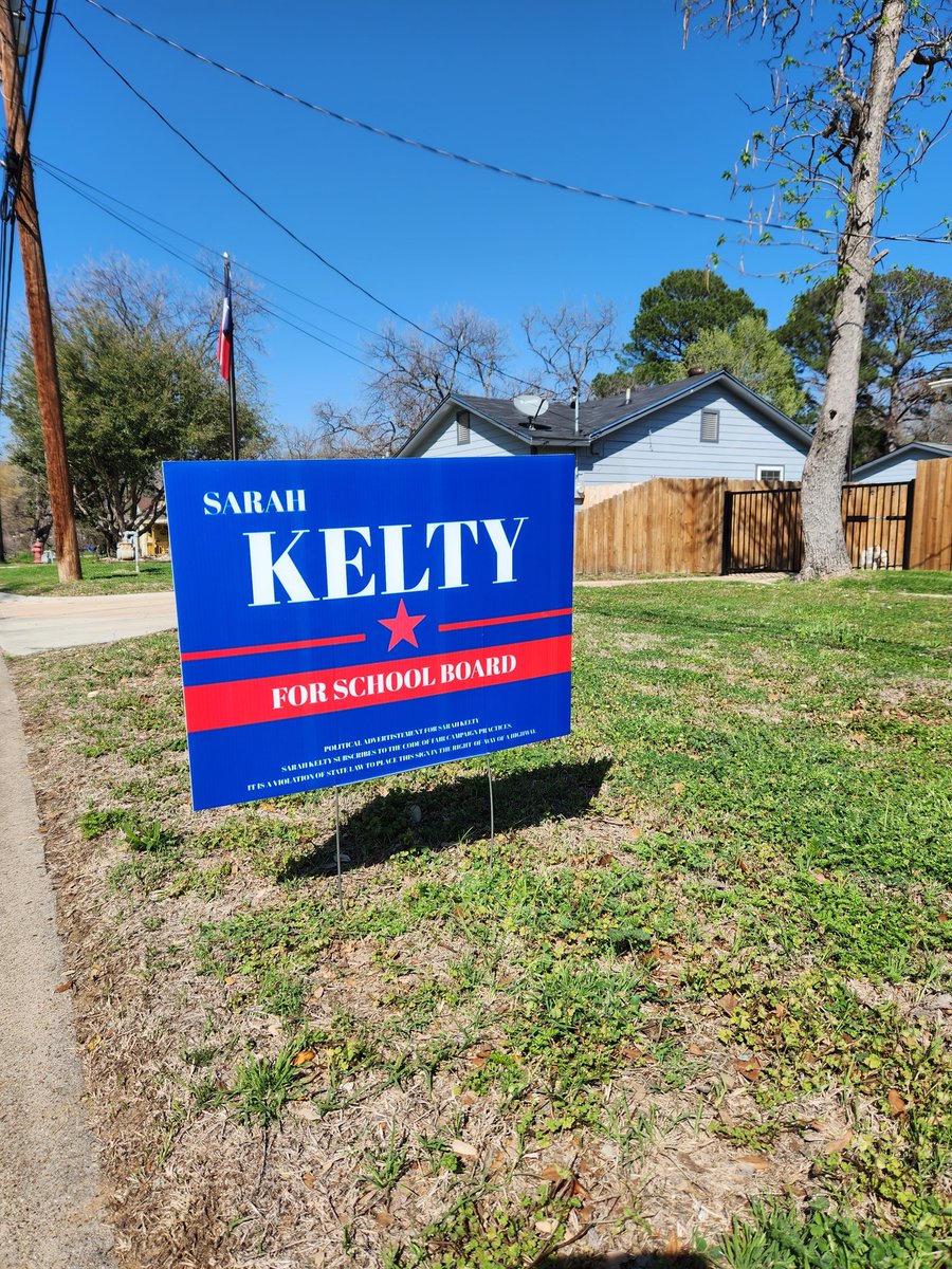 Look what just arrived...  Vote 2 for Place 2! KELTY FOR #SchoolBoard! sarahkelty.com #ActiveCitizen #Candidate #Vote