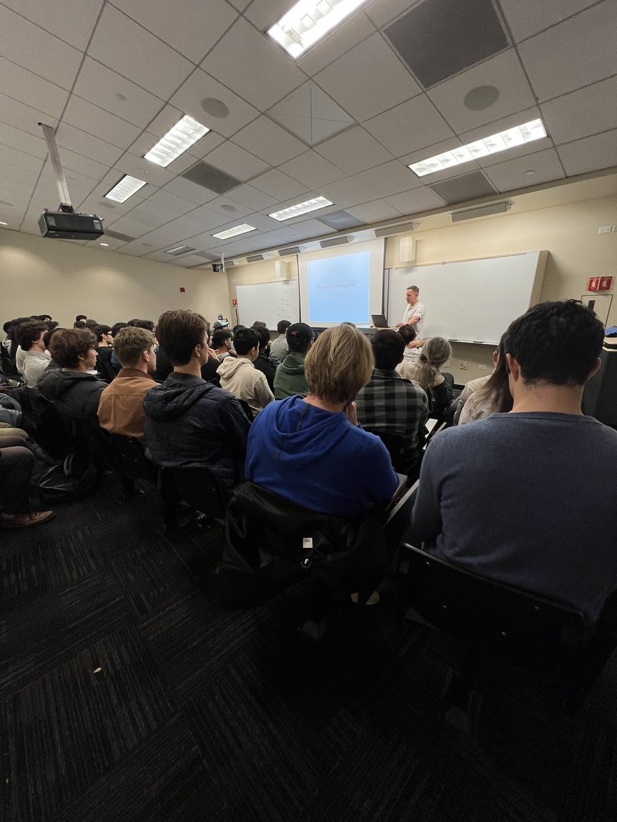 cory's tweet photo. 2023 version of “competition is for losers”

Peter Thiel speaking to @ZFellows_ and Stanford builders yesterday! https://t.co/vTBQq53jOt
