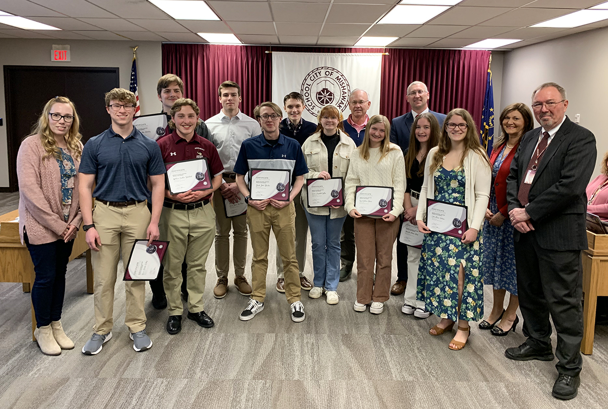 The 2023 MHS Valedictorians and Salutatorians were recognized for their outstanding academic achievements at the School Board meeting on Wednesday night. Congratulations to the 2023 Vals &amp; Sals!