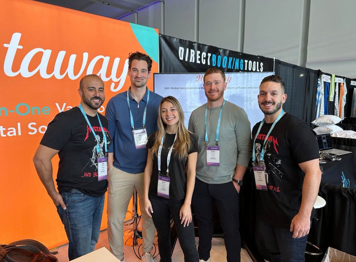 Hostaway's tweet photo. We love when we get to connect with our partners!
Cheers Dack team!
#airbnb #vrbo #vrma #hostaway #proptech #traveltech https://t.co/7pq7xNTdeh