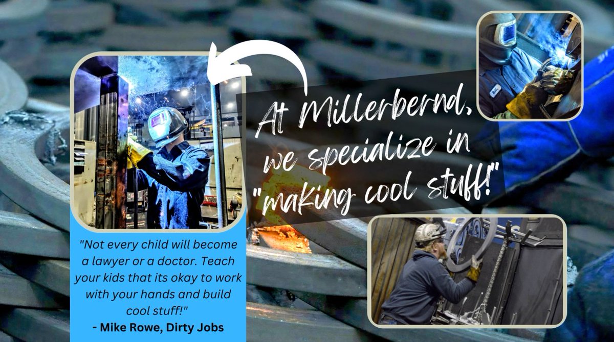Want to build cool stuff? You'll fit right in! Check out Millerbernd Manufacturing, located in Winsted, MN. We're expanding our paint line and hiring welders. Not just a job, the start of a career! millerbernd.com/careers
#winsted #minnesota
#welderlife #paintboothlife