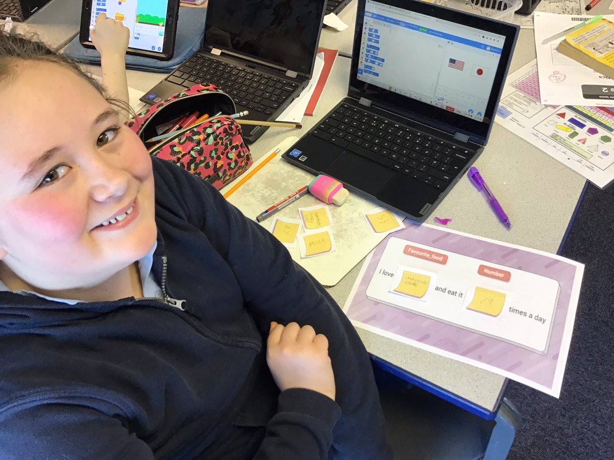 stpaulinus's tweet image. Year 6 have been learning about how variables are stored on a computer and then coding their own scoreboard. Mm need to watch out at Peat Rigg, they all seem to be hungry! #scratchprogramming