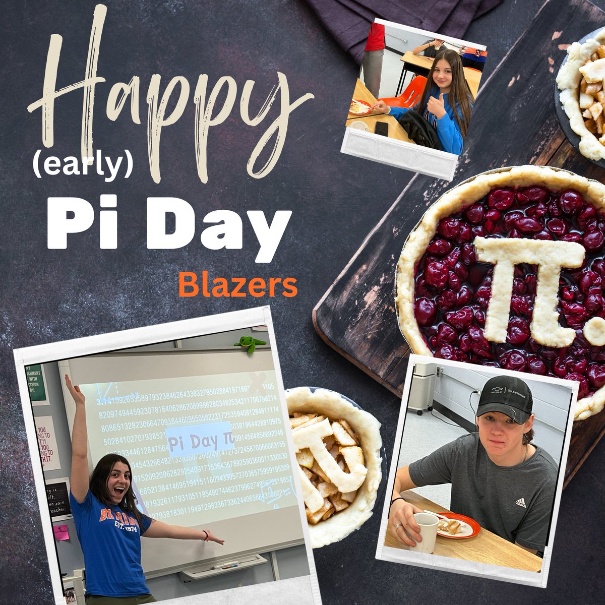 Thanks to amazing peer tutor, Julie, for sharing her love of pi with <a href="/BayridgeSS_LDSB/">Bayridge SS</a> grade 10 class today. We were thrilled to celebrate Pi Day early this year, learning all about our favourite number, memorizing some digits &amp; enjoying a little apple &amp; lemon meringue ourselves!