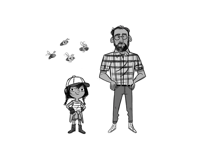 I've been a bit absent (trying to work on my writing). Today I was looking through some old character designs from a pitch. I still like them! 