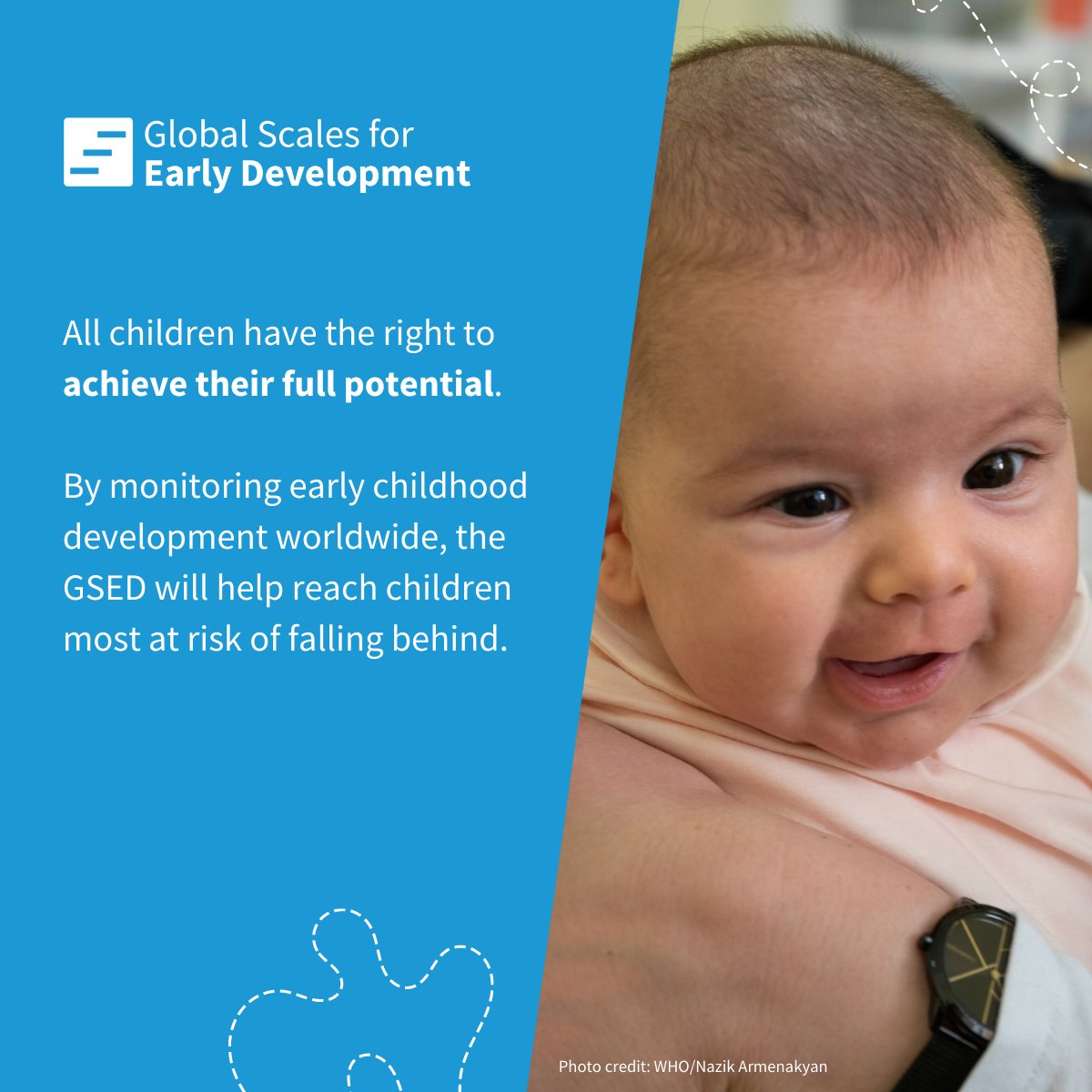 Just over a week ago, the Global Scales for Early Development for children under 3 were launched: an innovation that monitors, measures and evaluates #ECD globally to ensure all children can reach their full potential. Check it out! bit.ly/3HbKNqg. #GSED