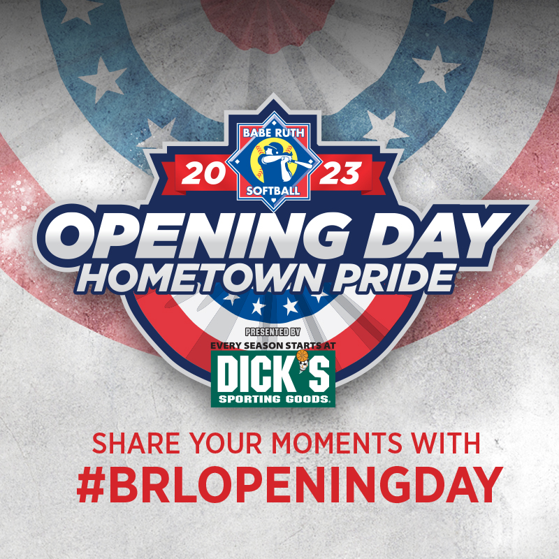 🚨Attention Babe Ruth Softball Family🚨

Show off your hometown pride and kick off the season in style! Share your best opening day photos and videos with our opening day banner. Use #brlopeningday to enter our random drawing for a chance to win a Dicks Sporting Goods gift card!