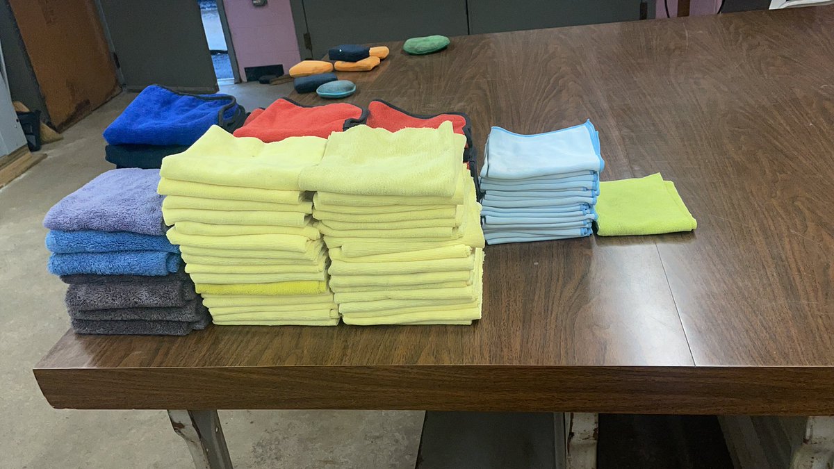 aharder779's tweet photo. If I’m taking this good of care of my rags. Just imagine what type of energy I’d put into cleaning your vehicle. https://t.co/OOQz44Dqrz