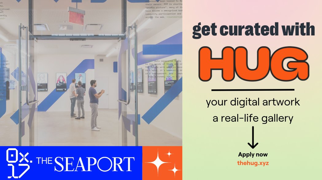 What if your digital art was in a real-life gallery?

We’re excited to announce an ongoing exhibition with @0x17gallery!

Together, we’ll introduce a diverse collection of curated artists to the public at <a href="/TheSeaportNYC/">The Seaport</a> 🗽

Here’s how you can get curated 🧵