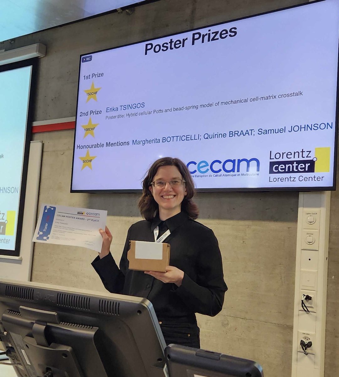 CicelyKrystyna's tweet photo. What an amazing week #CECAMECM23 thank you to @cecamEvents and @lorentzcenter for the opportunity!! Wrapped up a fantastic time celebrating excellence with 6 poster prizes going to @RMCrossley @MRuscone @tisrenk  @SWSJohnson @MargheBott and Quirine Braat https://t.co/8a8NANGVvY