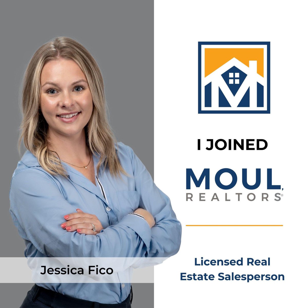 Here we grow! Moul, REALTORS® is excited to announce the addition of Jessica Fico to the Team as our newest Licensed Real Estate Salesperson. Originally from Rochester New York, Jessica is a military spouse who chose the Beaufort area to call home with their four children.