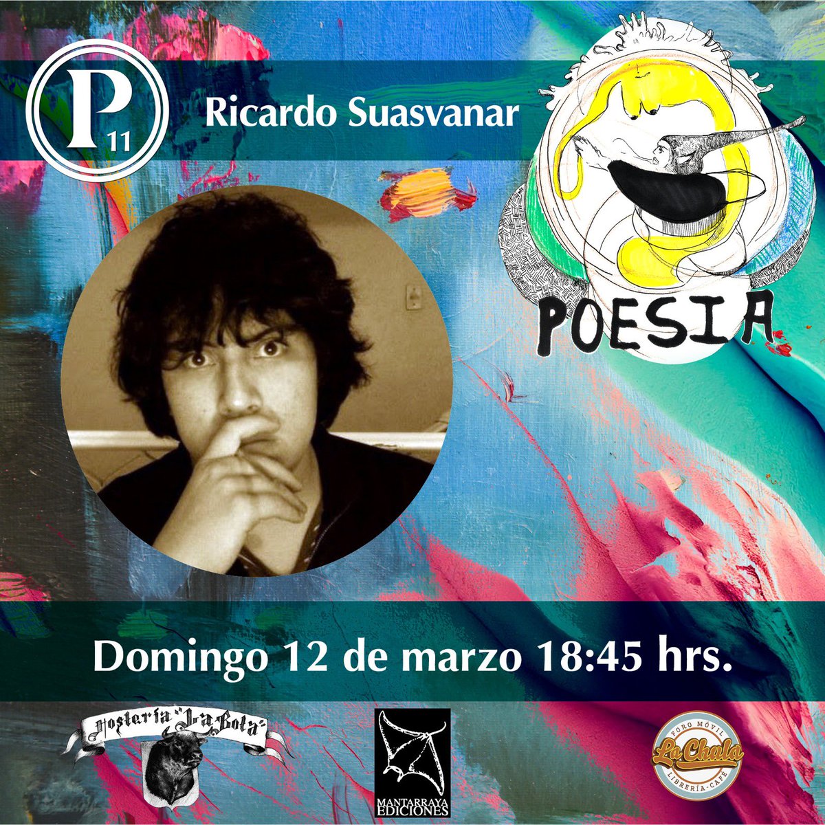 Durante 11 años hemos llevado a cabo el festival cultural independiente más relevante de la Ciudad de México. Este año, tendrá lugar el 11 y 12 de marzo, de 13 a 21 hrs, en San Jerónimo (frente al número 40) Centro Histórico. Este domingo, <a href="/rsuasnavar/">Ricardo Suasnavar</a> con nosotros. Te esperamos.
