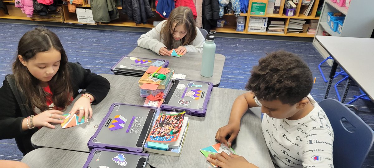schuckm9's tweet photo. National SEL Day--spreading Empathy!  Fourth graders made these cute cootie catchers with great discussion questions!
#wearewayne
@BrittonAWayne https://t.co/ijudhCfL6D