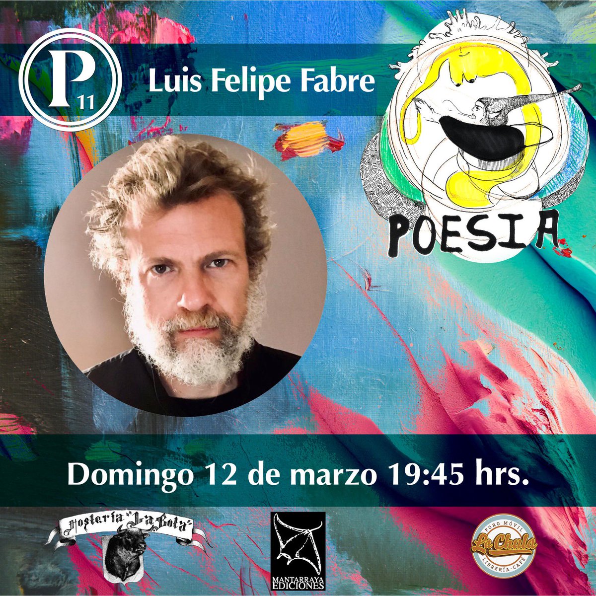 Durante 11 años hemos llevado a cabo el festival cultural independiente más relevante de la Ciudad de México. Este año, tendrá lugar el 11 y 12 de marzo, de 13 a 21 hrs, en San Jerónimo (frente al número 40) Centro Histórico. Este domingo, el gran <a href="/LuisFelipeFabre/">Luis Felipe Fabre</a> con nosotros.