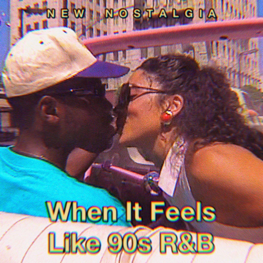 CosmicFrolic's tweet photo. Man, this playlist is amazing. Just added some last minute additions. Two hours until it’s live. ✨ 
NEW NOSTALGIA (When It Feels Like
90s R&amp;B) #newmusic #rnb #playlist #amp https://t.co/vnE5ik9Ssw