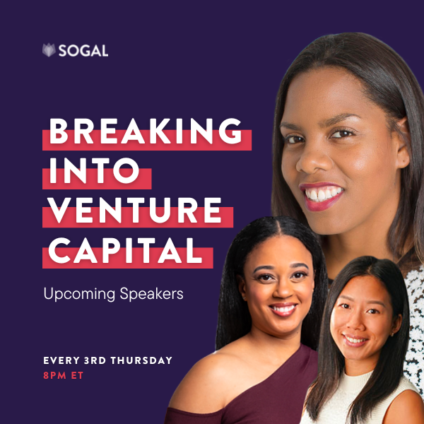 IamSoGal's tweet photo. #BreakIntoVC armed with the advice & perspective from the industries leading women! Upcoming speakers include π:
β
MARCH: Sofia Zhong of @L_Catterton.
β
APRIL: Veronica Reeves of @SerenaVentures
β
MAY: Christian McKenzie of #RedCedarVentures.
π: https://t.co/hKP6f4hqZi https://t.co/BevHTTonUc
