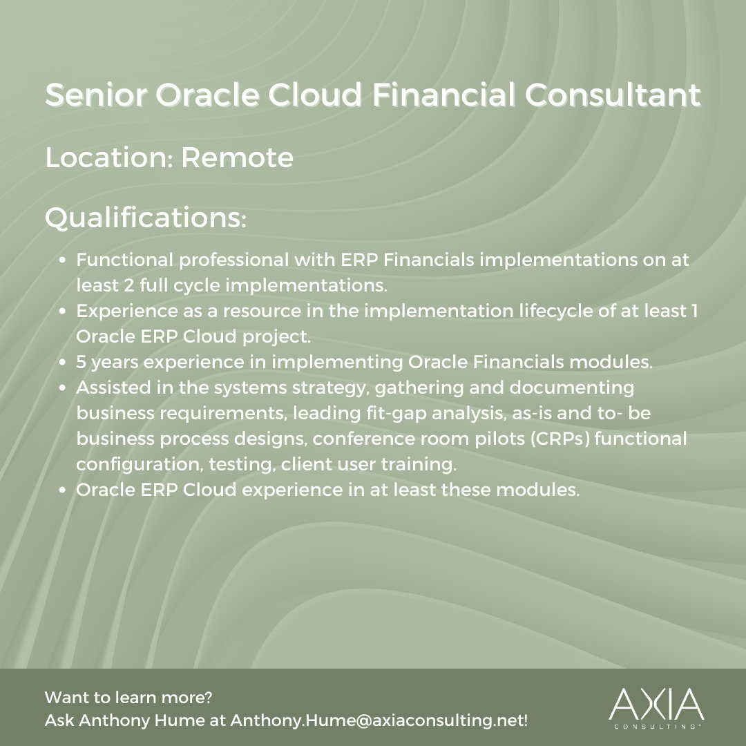 AXIA Consulting tweet media