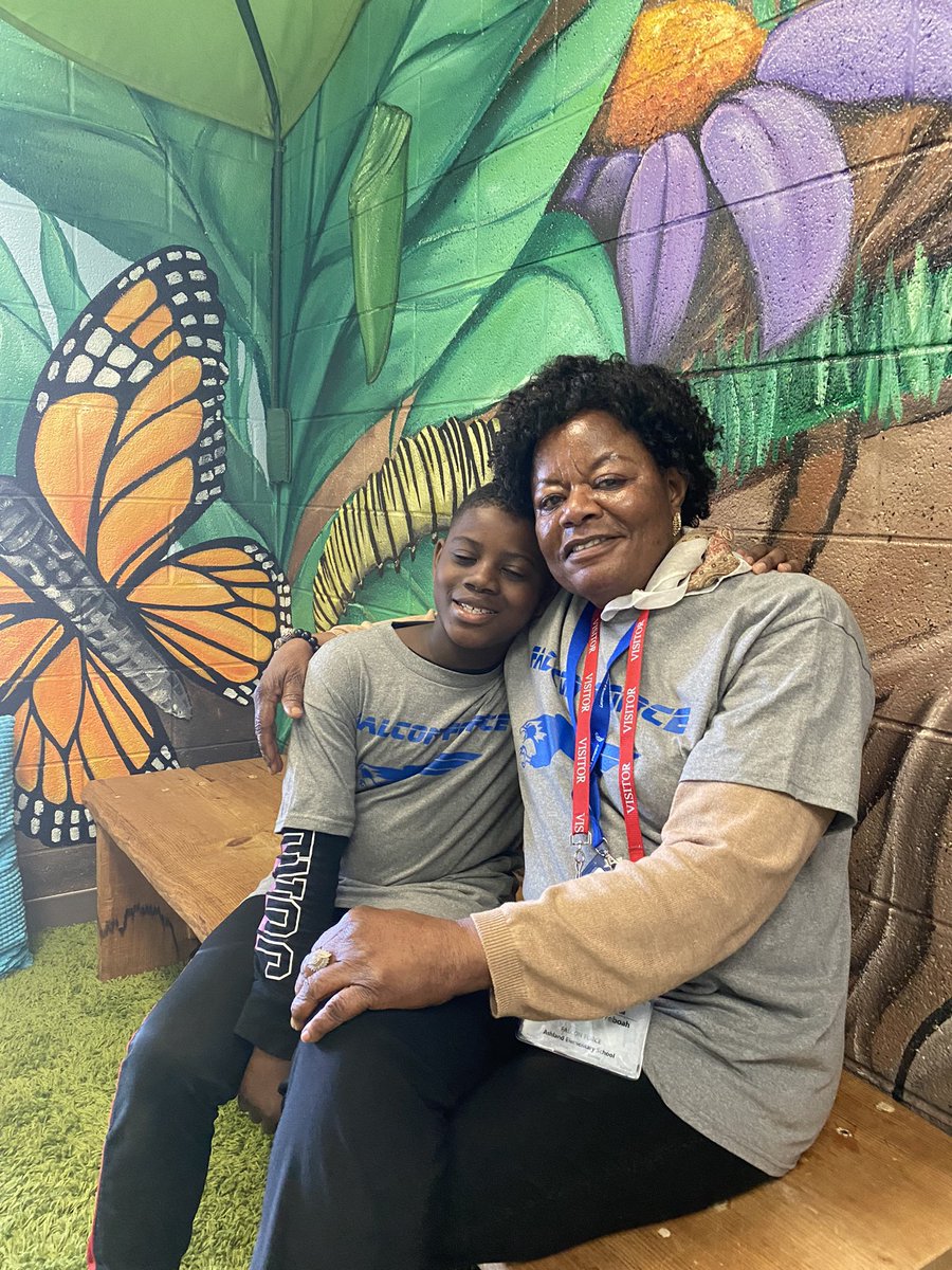 This Tuesday, Falcon Force welcomed our first grandmother volunteer.  Thank you “Magnolia” Yeboah.  We were honored to have you!  #AshlandSOAR #FalconForce