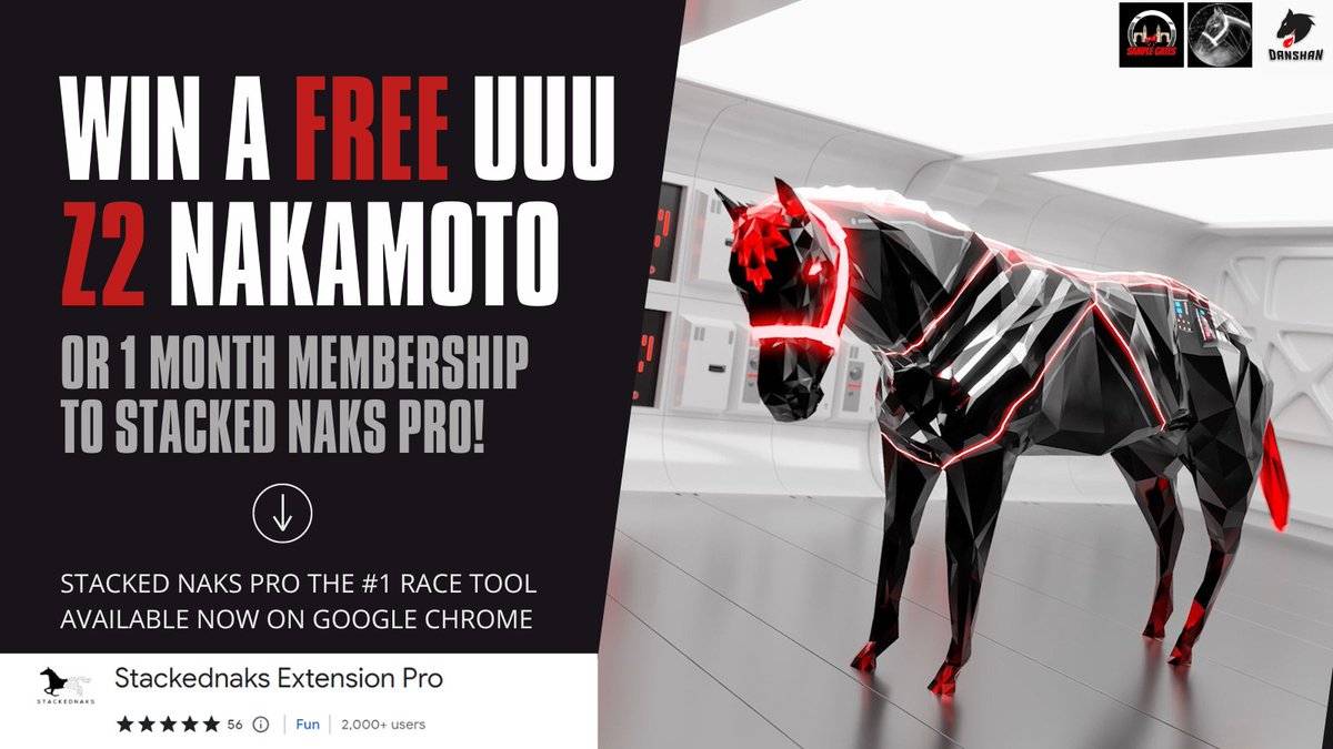 NakamotosOnly's tweet image. 🚨 @zed_run Giveaway Alert 🚨
Me, @SampleGates &amp;amp; @Spotonparts have partnered to bring you these awesome prizes.

🏆 1st Place gets a  Z2 Nak 🐎
2nd, 3rd, &amp;amp; 4th all get 1 month of SN Pro

✅Rules:  Like, Retweet, &amp;amp; comment what you would name the horse if you win 1st place!  🧵