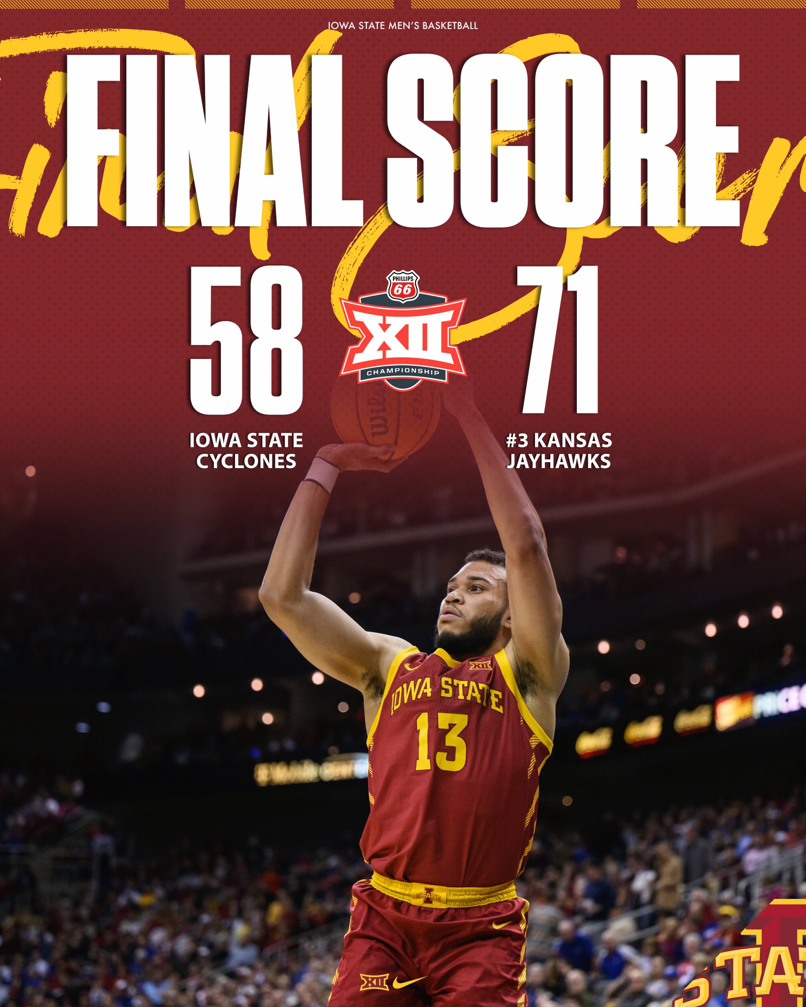 Iowa State Men’s Basketball on Twitter "Final https//t.co/VcOAAOyvW2" / Twitter