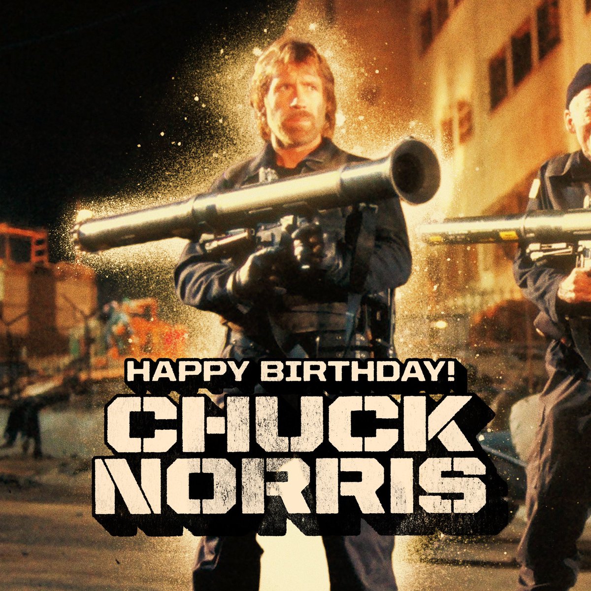#HappyBirthday to the martial arts legend, action movie icon, and hero of the internet @ChuckNorris!