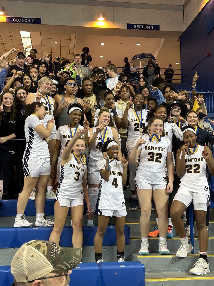 Congratulations to @SanfordWarrior your 2023 Girls Basketball state champs #delhs #delivesports #302sports