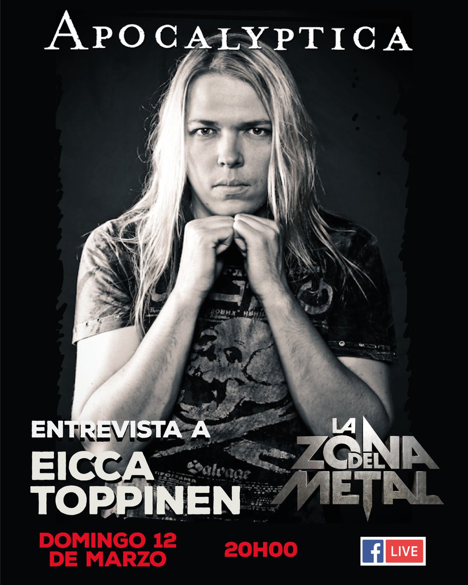 lazonadelmetal's tweet photo. [ENTREVISTA] 🔊  Este domingo, 12 de marzo, tienes una cita con La Zona del Metal Radio Show, donde compartiremos una amena charla con @EiccaT de @apocalypticafi. 🎻
Todos los detalles de su participación en #TheMetalFest - Ecuador este 21 de abril 2023.
@CKConcerts  #LZDM https://t.co/7qdgQDdvGI