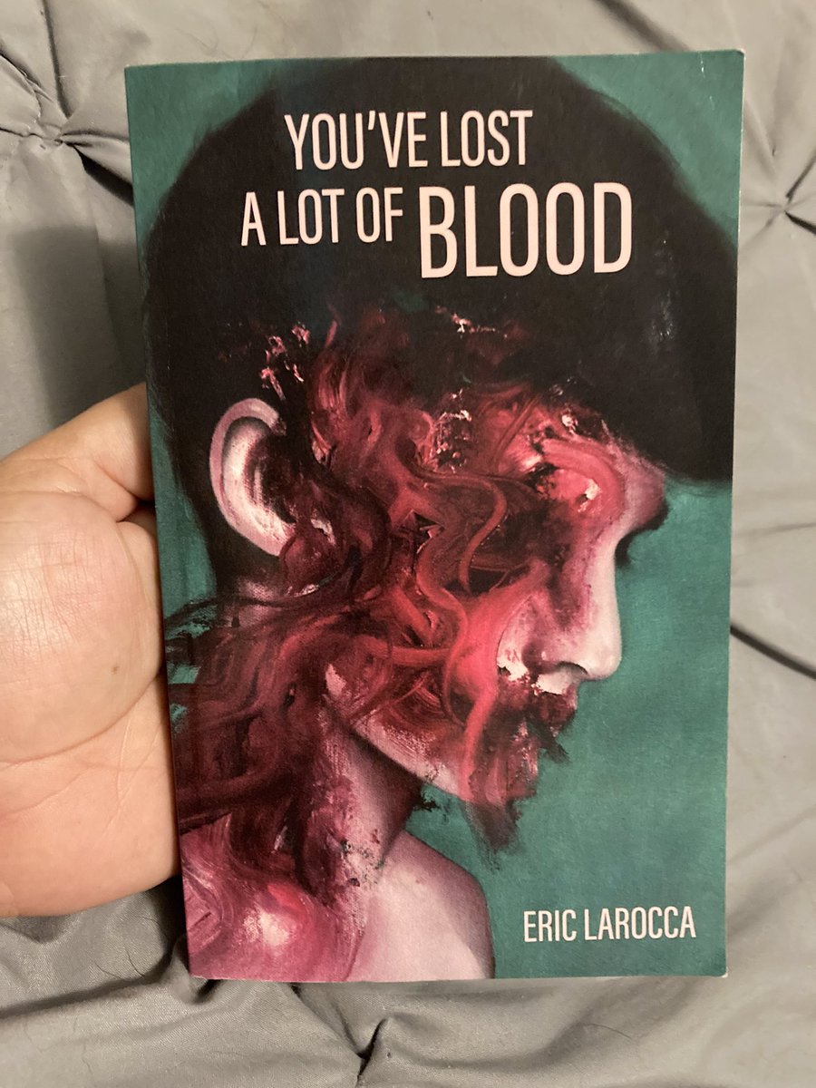 This novella is different. a disturbing and entertaining book. there is more to this than the words on the page. Loved the poems in between the story. Had to look up Martyr Black Adding this author to my #horror list. #YouveLostALotOfBlood #EricLarocca