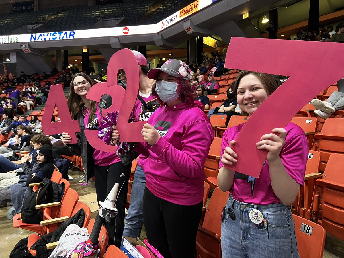 Steel Bronco Robotics FRC 8029 (@frc8029) on Twitter photo Best spirit of the day shout out! <a href="/frcteam4327/">Q Branch 4327</a> has enough numbers to cheer on every single team on the field today. And they did. #omgrobots #firstinspires #coopertition #FRCMWR Best spirit of the day shout out! <a href="/frcteam4327/">Q Branch 4327</a> has enough numbers to cheer on every single team on the field today. And they did. #omgrobots #firstinspires #coopertition #FRCMWR