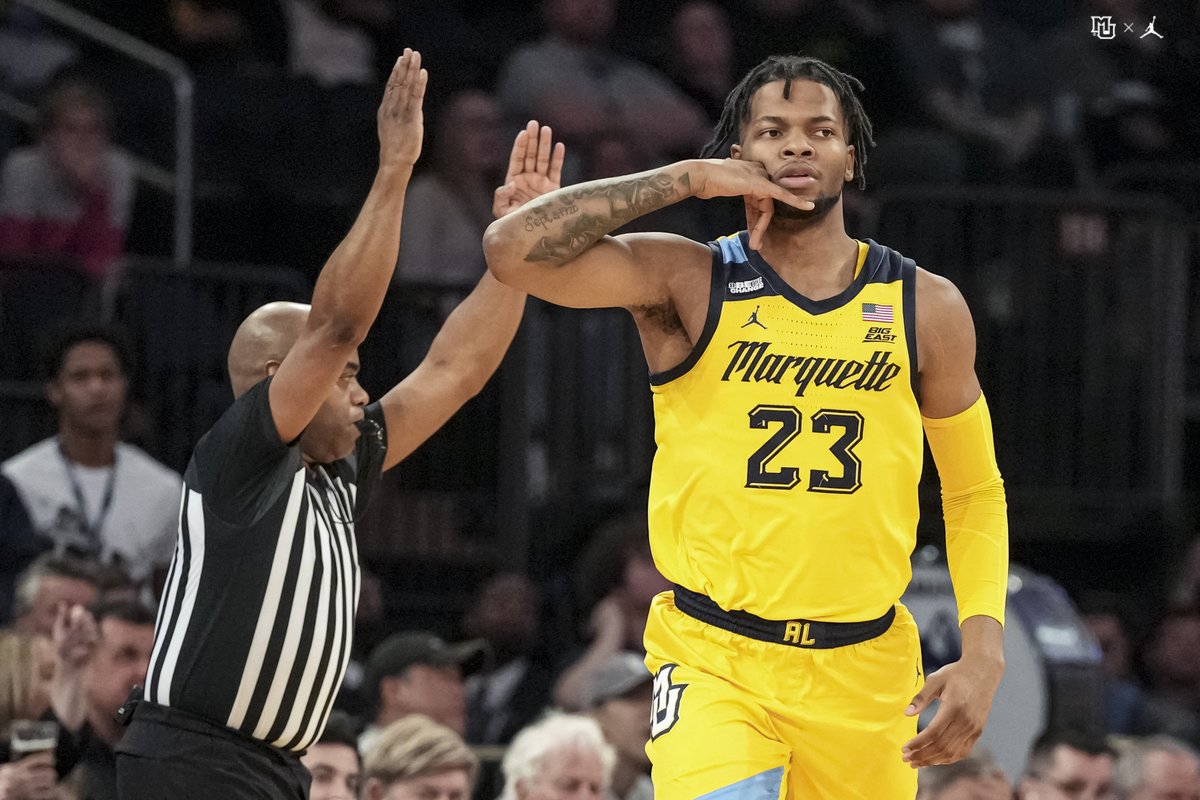 Marquette Defeats UConn 70-68 in BIG EAST Semifinals Recap:⤵️ bit.ly/3YD7Zoa #MUBB | #WeAreMarquette