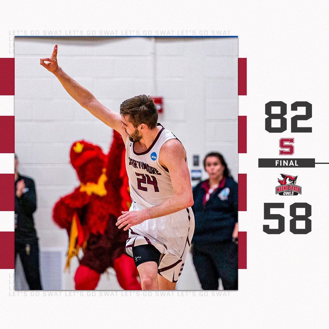SwatAthletics's tweet photo. Statement made.

Vinny DeAngelo leads the way with 23 points, while Caprise, Visconti and Shaw also score in double-figures as the Garnet get revenge against No. 5 Keene State! https://t.co/s1ZcWkPIK3