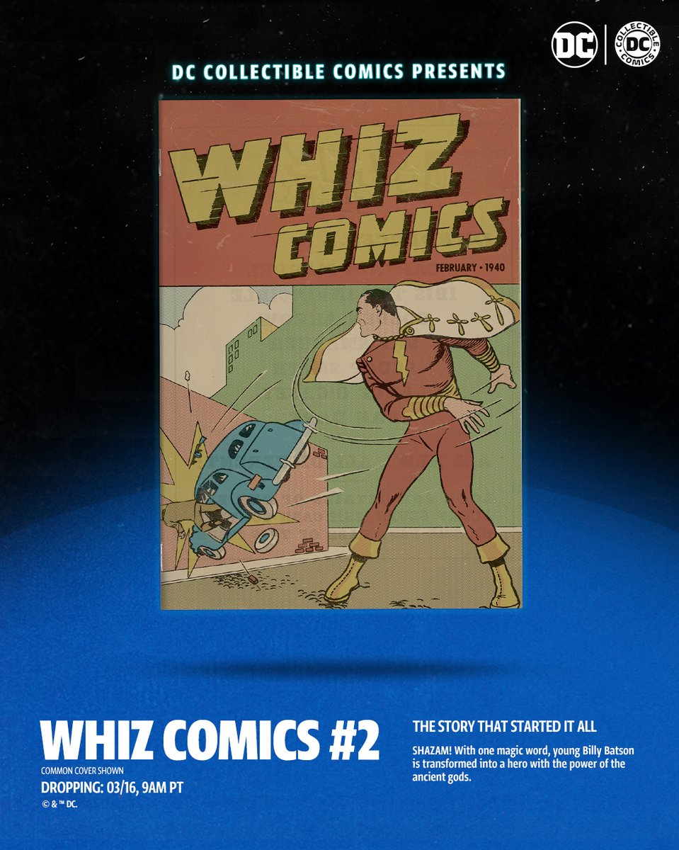 DC3Collectibles's tweet photo. Billy Batson is given the extraordinary power of six elder gods in Whiz Comics #2, which drops 03/16 at 9am PT with five variant covers in the mint run. ⚡ https://t.co/jrTeV2xOZu