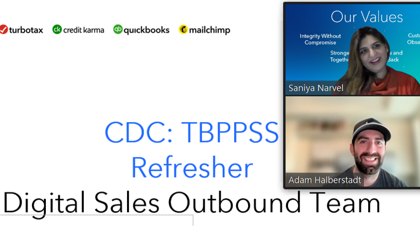 Welcome, Adam our newest Sales leader to the Intuit family. Great  engagement in our Customer Decision Cycle training today. At Intuit, we are customer-centric #poweringwithprosperity #Intuitlife