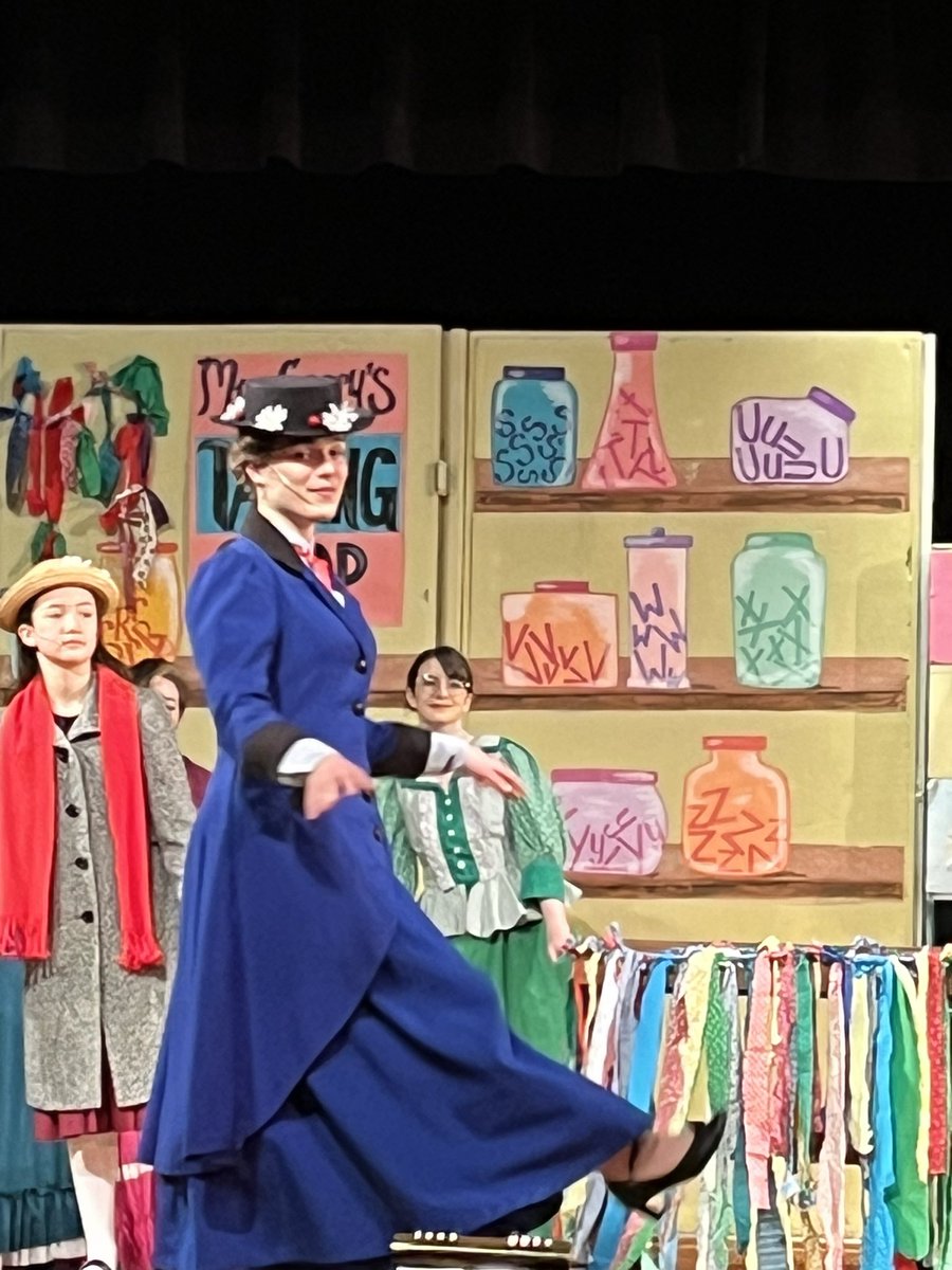 Opening night for Mary Poppins. Practically Perfect in Every Way! My heart was bursting watching this girl in her last high school musical. #LivKingonherwaytoBroadway