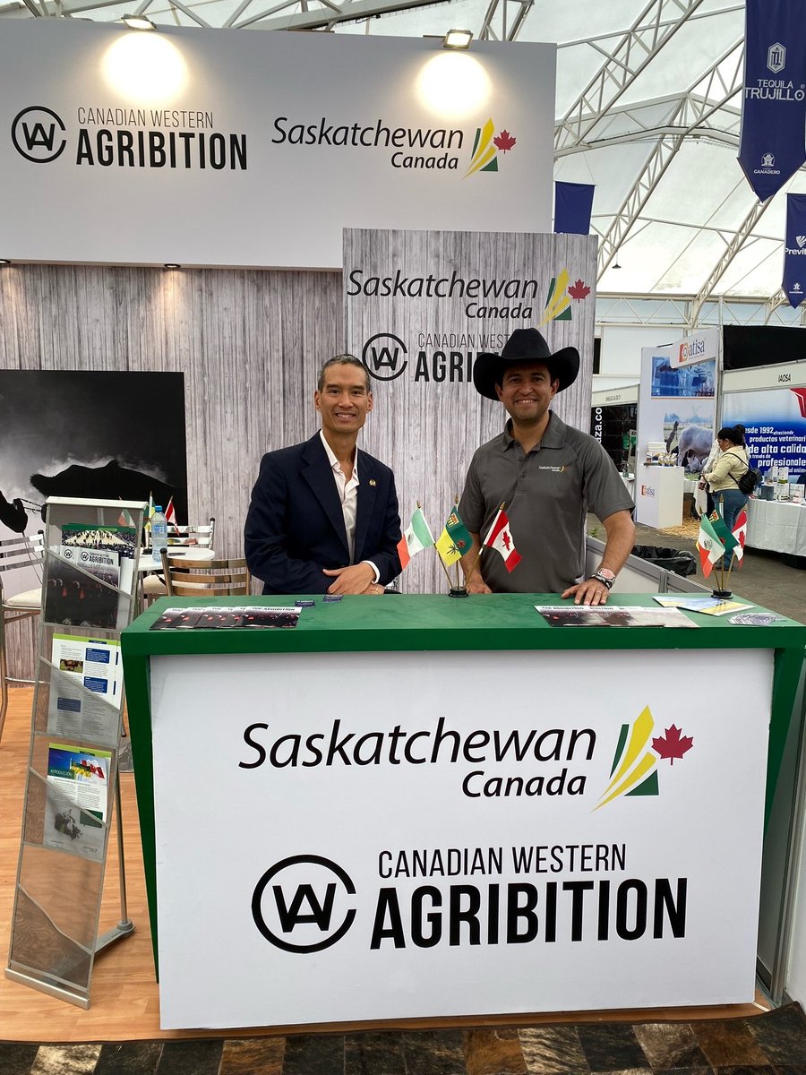 <a href="/SaskAgriculture/">Sask Agriculture</a> Horacio Cuevas <a href="/Sask_Mex/">Horacio Cuevas</a> abriendo un camino generando importantes oportunidades comerciales 🐮 para las empresas de 🇨🇦#Saskatchewan en #CongresoGanadero2023 🇲🇽 #guadalajara <a href="/Agribition/">Canadian Western Agribition</a> <a href="/EmbCanMexico/">Canadá en México</a> <a href="/TCS_SDC/">Trade Commissioner Service</a>